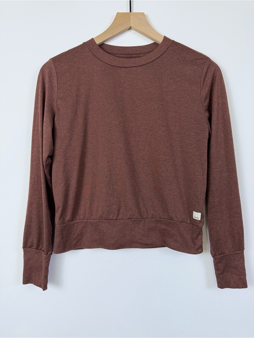Vuori Daydream Crew Women’s XS Brown Long Sleeve Pullover Top